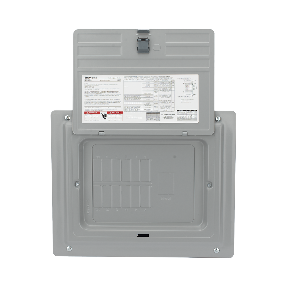 Centro de carga monofásico 1 Fase, 3 Hilos para interruptores QP, de 12 polos - 24 circuitos, 120/240vca, Barras de aluminio 125 Amp, Nema 1, uso interior. Incluye tapa. - Image 6