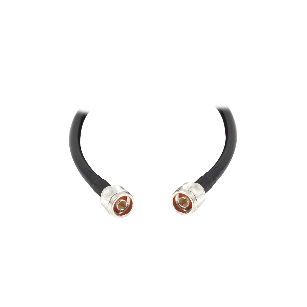 Jumper con Cable LMR400 con Conectores N Macho / N Macho de 12 metros.