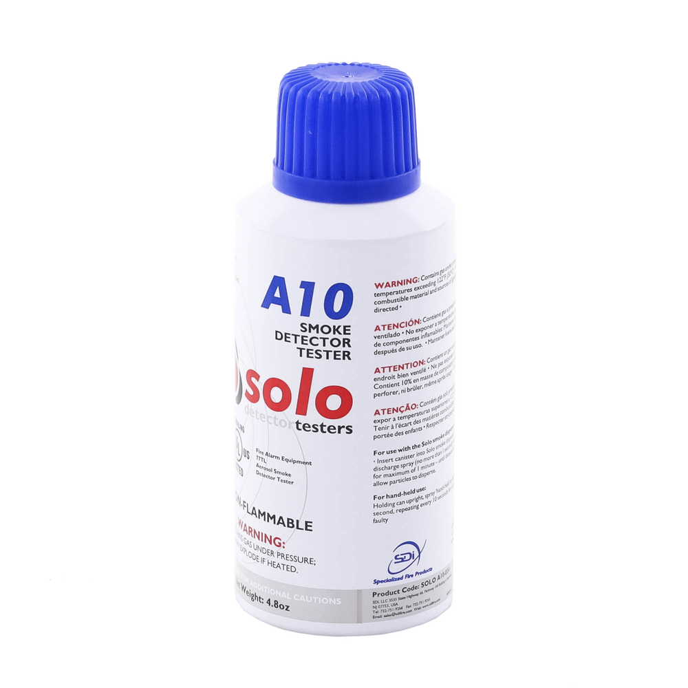 Lata De Humo Sintético En Aerosol Para Prueba De Detectores Puntuales, No Tóxico, No Inflamable, Libre De Silicona, 100%Biodegradable, No Contamina Los Detectores, Uso Manual o En Dispensadores SOLO-330/SOLO-332, Listado UL - Image 3