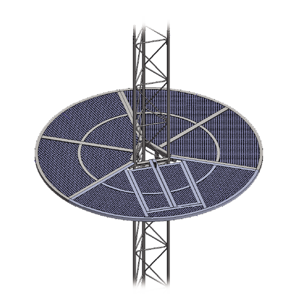Sistema Anti Escala tipo Sombrilla para Torre STZ30G. Galvanizada por Inmersión en Caliente.