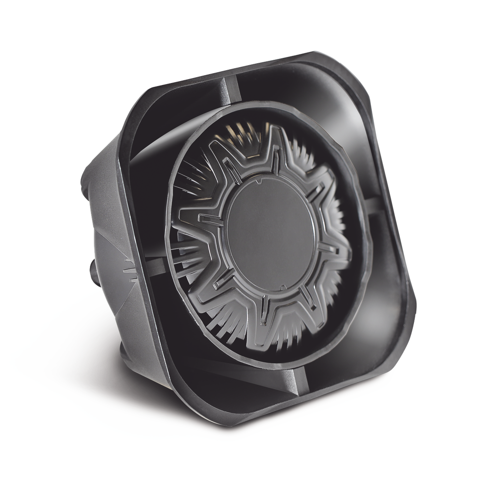 Bocina Compacta de Uso Rudo, 100 Watts de Potencia, Ideal Para Vehículos de Encubierto, Montaje Universal, 11 Ohms de Impedancia