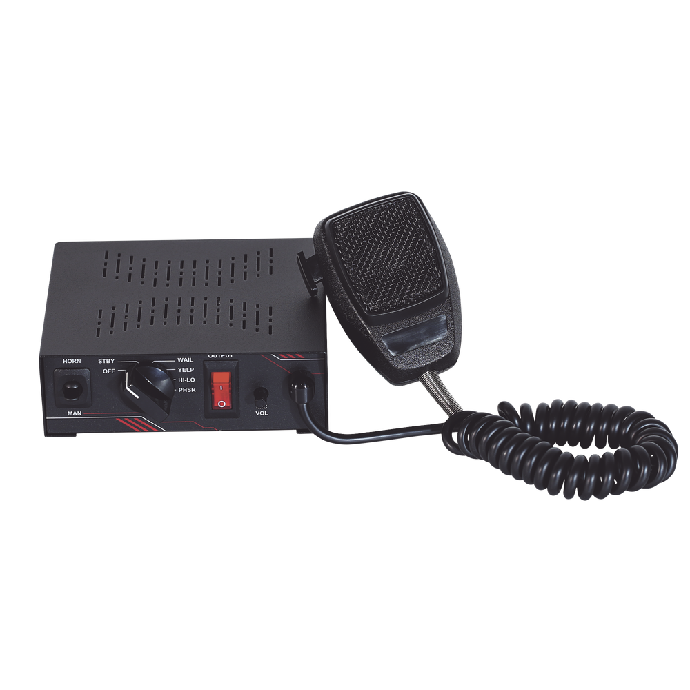 Sirena Vehicular de 100W de Potencia, Con Switch Giratorio de 6 posiciones y Micrófono Integrado de Uso Rudo - Image 4