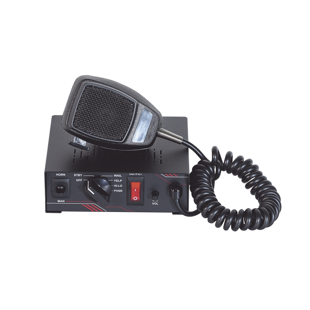 Sirena Vehicular de 100W de Potencia, Con Switch Giratorio de 6 posiciones y Micrófono Integrado de Uso Rudo - Image 5