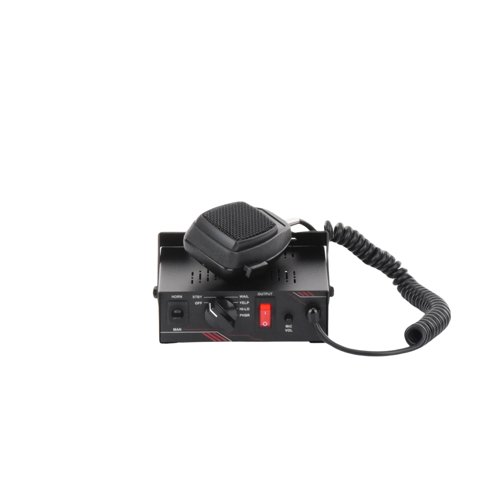 Sirena Vehicular de 100W de Potencia, Con Switch Giratorio de 6 posiciones y Micrófono Integrado de Uso Rudo - Image 9