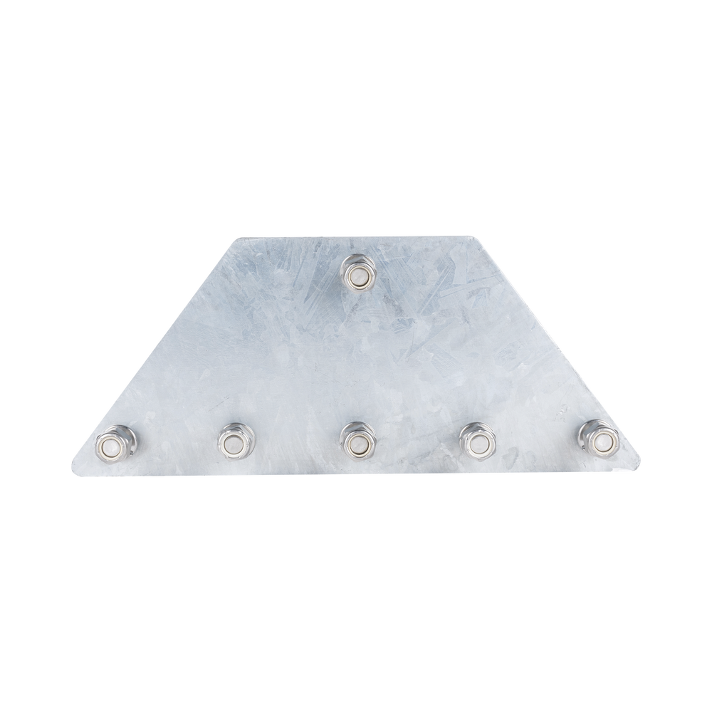 Placas igualadoras con tornillería y separadores, para 6 retenidas. Galvanizado en inmersión. - Image 4