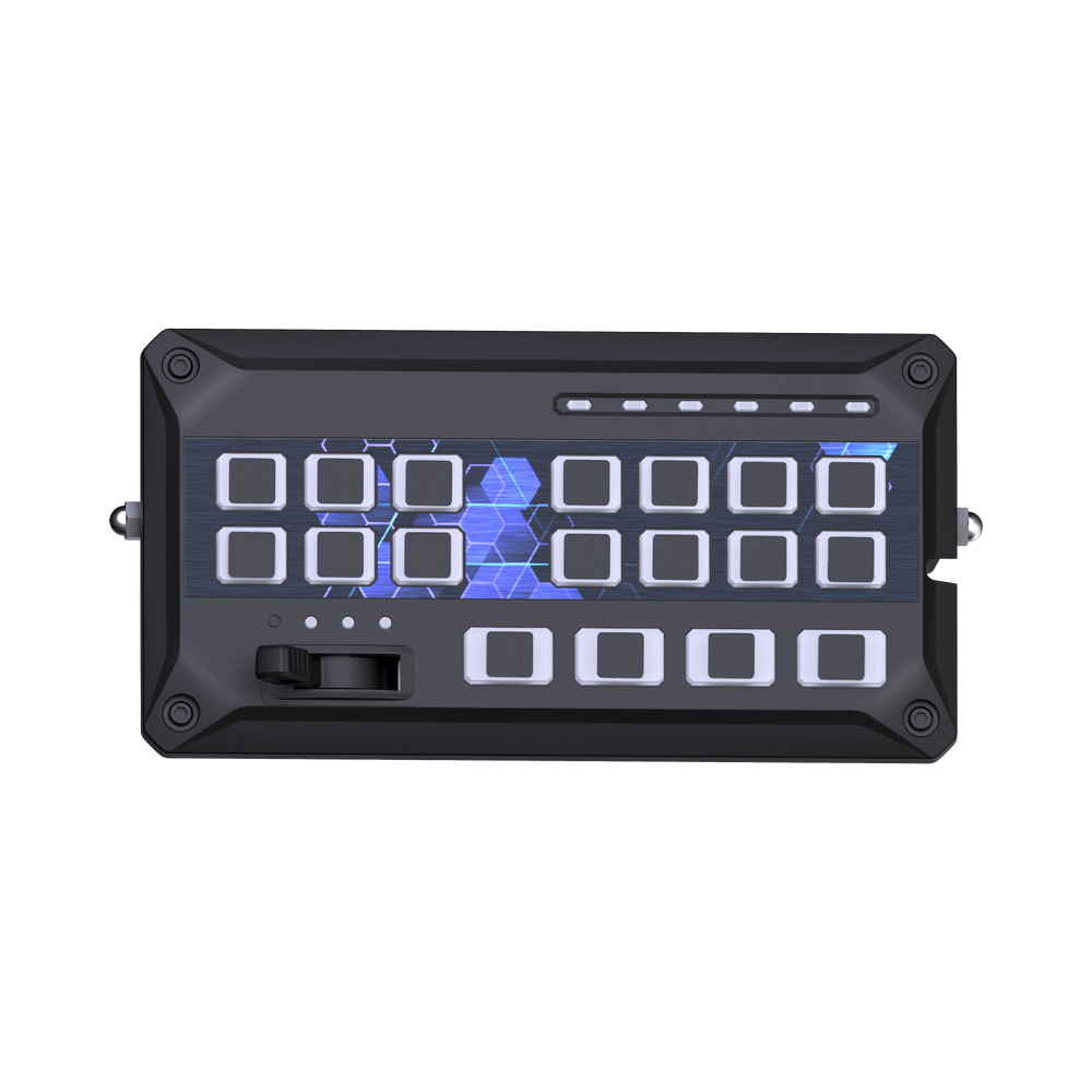 Sirena Vehicular de 200W de Potencia, Con Controlador de Panel Deslizante de 19 botones, indicador de flecha de tráfico de 6 LED, 12 Salidas Auxiliares - Image 2