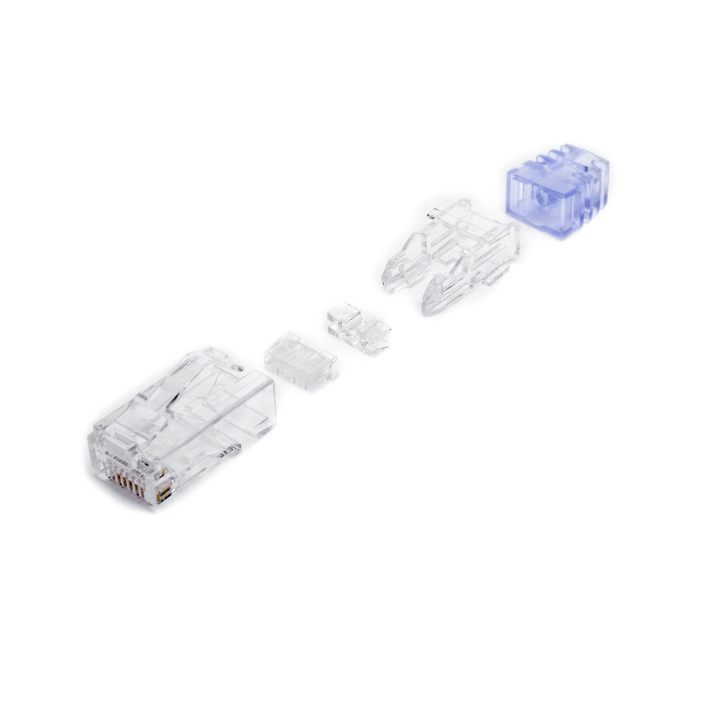 Plug RJ45 Cat6 de 5 Piezas, Para Cable UTP de Calibre 23-24 AWG, Chapado en Oro de 50 Micras, Paquete de 100 Piezas - Image 7