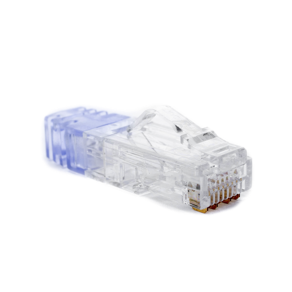 Plug RJ45 Cat6 de 5 Piezas, Para Cable UTP de Calibre 23-24 AWG, Chapado en Oro de 50 Micras, Paquete de 100 Piezas - Image 4