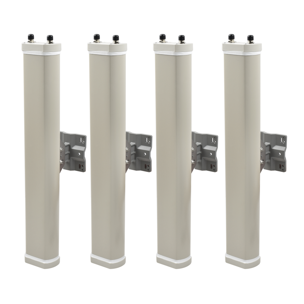 Kit de Antenas Sectoriales, 2.4 GHz, 14 dBi, 2 N-Hembra, 70°, polaridad cruzada, para series A8/A8n/A2