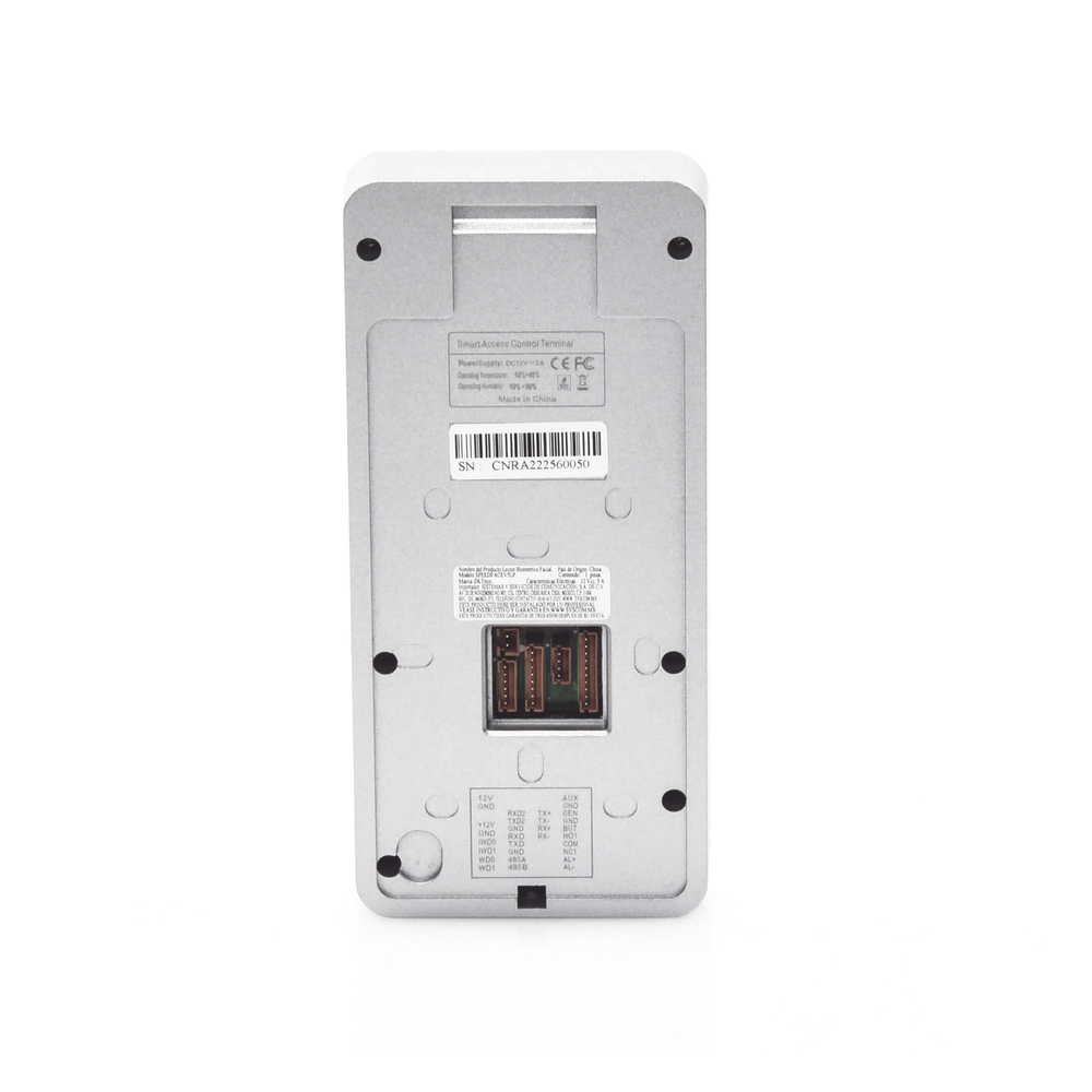 Biométrico Facial y de Palma SIN CONTACTO con pantalla Touch de 5 "/ 6000 rostros / Lector de Huella Digital / Lector de Códigos QR - Image 3