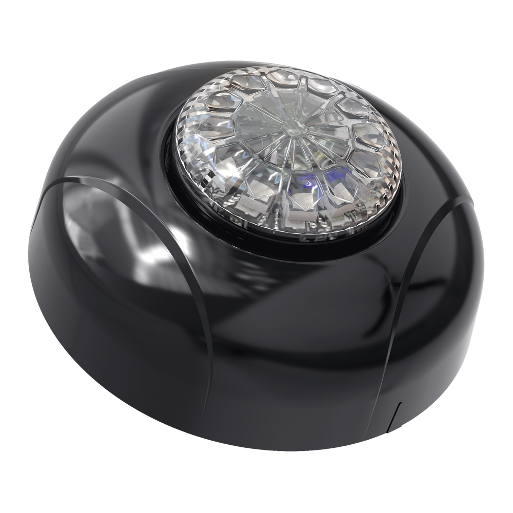 Estrobo Oculto de 12 LED, Brida negra, 12 Vcd, Rojo/Azul, Lente transparente - Image 6