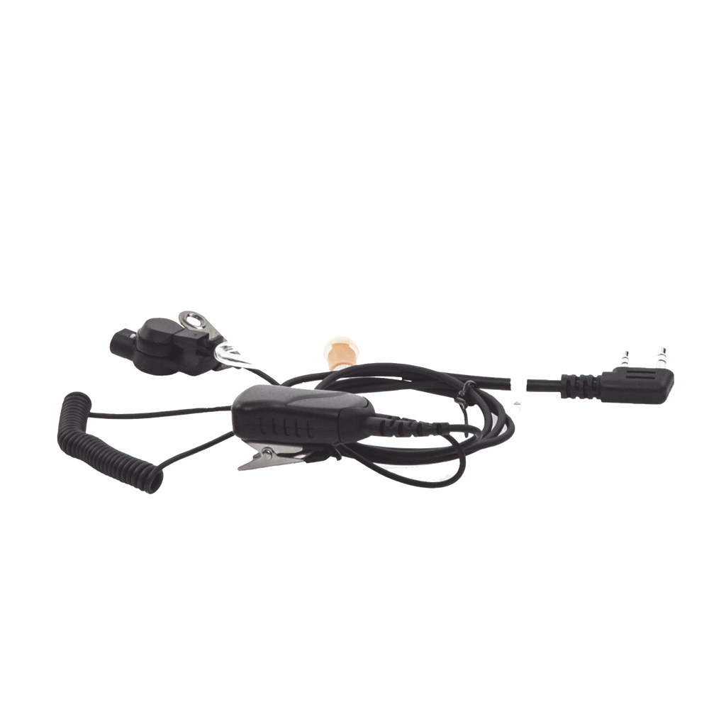 MICRÓFONO DE SOLAPA CON AUDÍFONO DISCRETO P/ KENWOOD Serie G/ 3230/ 2102G/ 2202L/ 2212L/ 2170/ 2360/ 2302/ 2312/ 2000/ 2402/ NX220/ NX240/ TKD240.