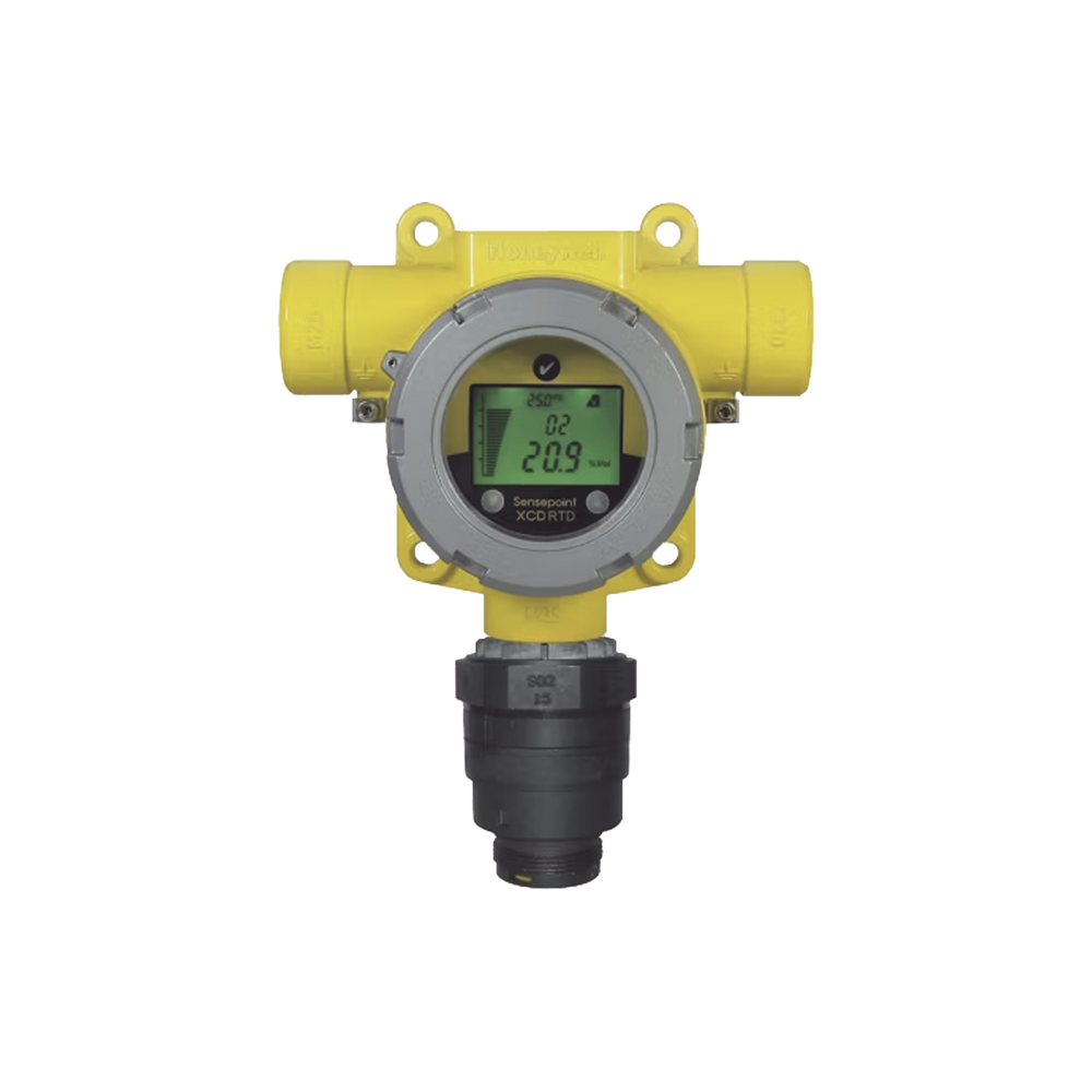 Detector De Gas Fijo Remoto, Con Sensor De Oxigeno (O2) 0-25%, Carcasa Aluminio, Clase I, Div 2, Salida Modbus y 4-20 mA, 3 Reles, Serie Sensepoint XCD RTD