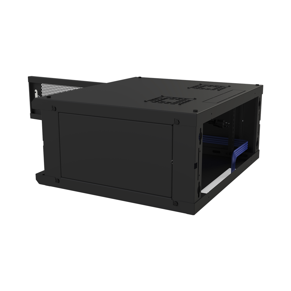 Gabinete de Pared Fijo, Con 4 Unidades de Rack, de 19 in, Fabricado en Acero, Puerta Perforada. - Image 6