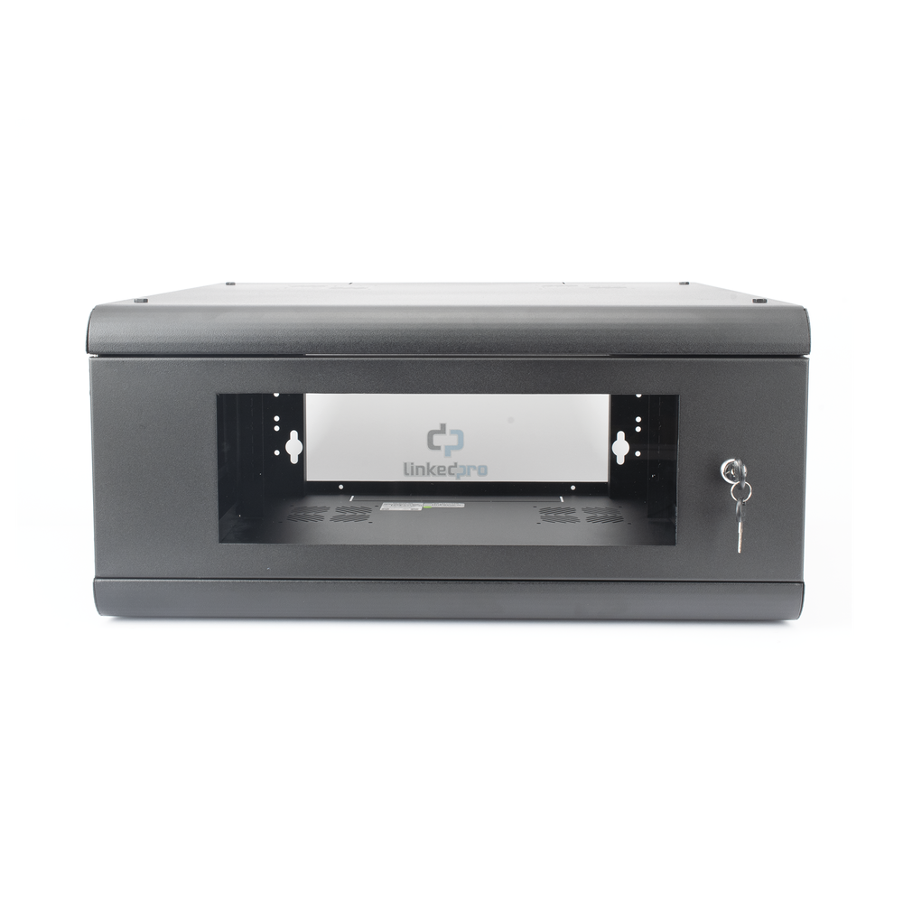 Gabinete de Pared con Puerta de Cristal Templado, 635mm de Profundidad, 4U Rack de 19'', Acero Reforzado - Image 2