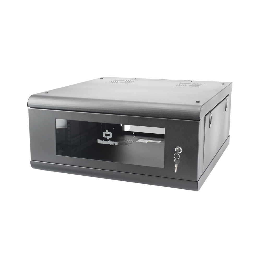 Gabinete de Pared con Puerta de Cristal Templado, 635mm de Profundidad, 4U Rack de 19'', Acero Reforzado - Image 3