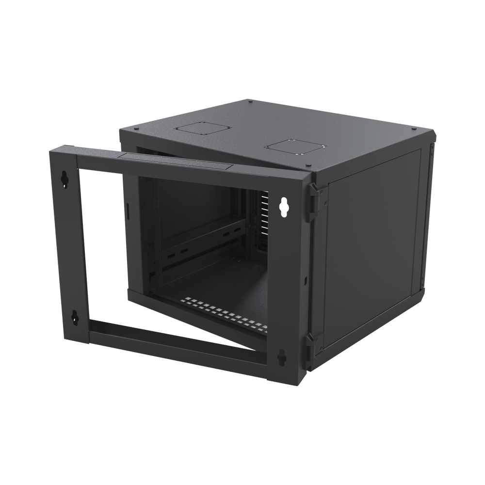 Gabinete Abatible de Pared (Con Marco Trasero) con Rack 19" de 9 Unidades. Ventana de Cristal Templado. - Image 2
