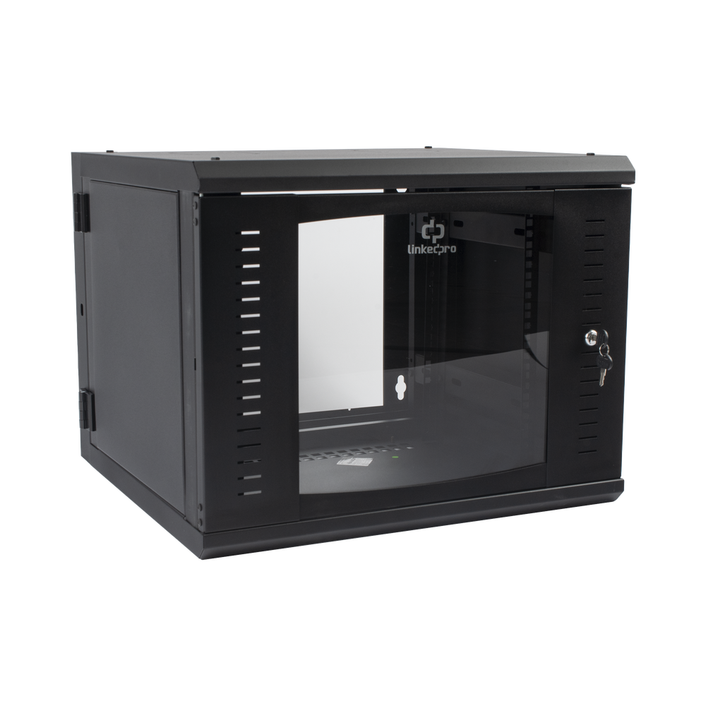Gabinete Abatible de Pared (Con Marco Trasero) con Rack 19" de 9 Unidades. Ventana de Cristal Templado. - Image 6