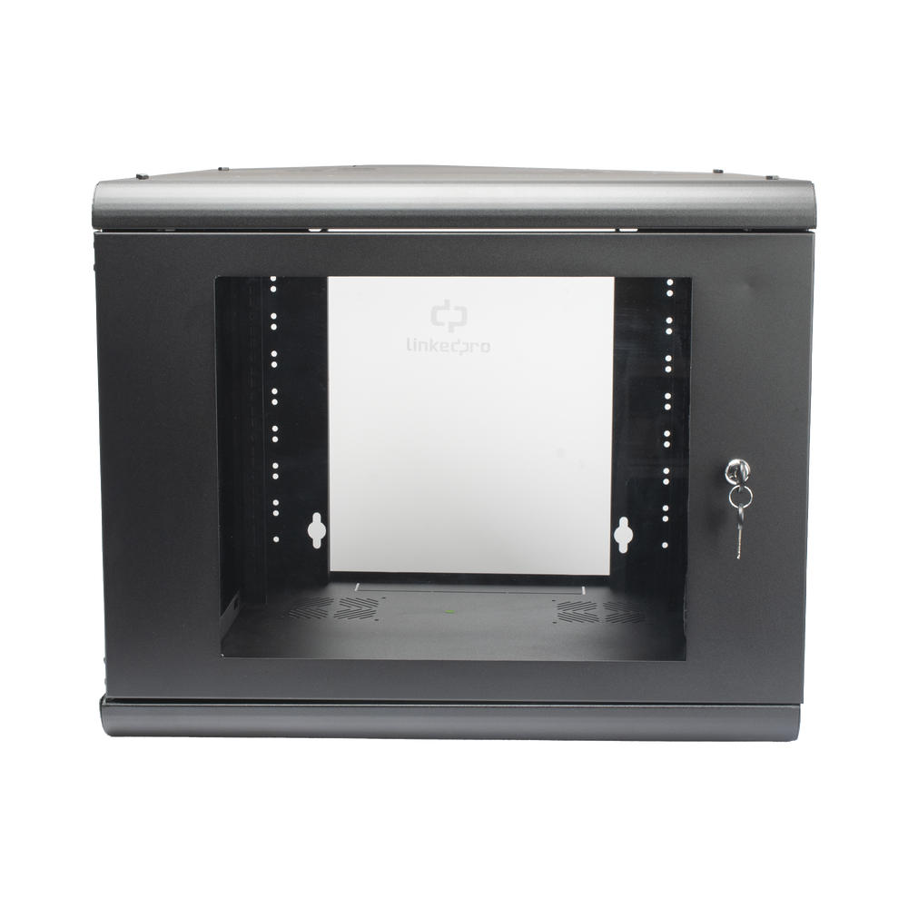 Gabinete de Pared 9U de 635 mm de Profundidad, Rack de 19 in en Acero Reforzado: Compacto y Resistente para Soluciones Profesionales