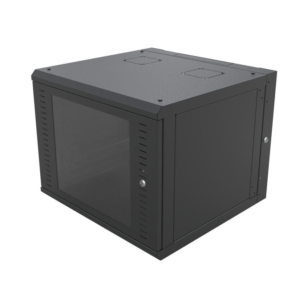 Gabinete Abatible de Pared (Con Marco Trasero) con Rack 19" de 12 Unidades. Ventana de Cristal Templado. - Image 5
