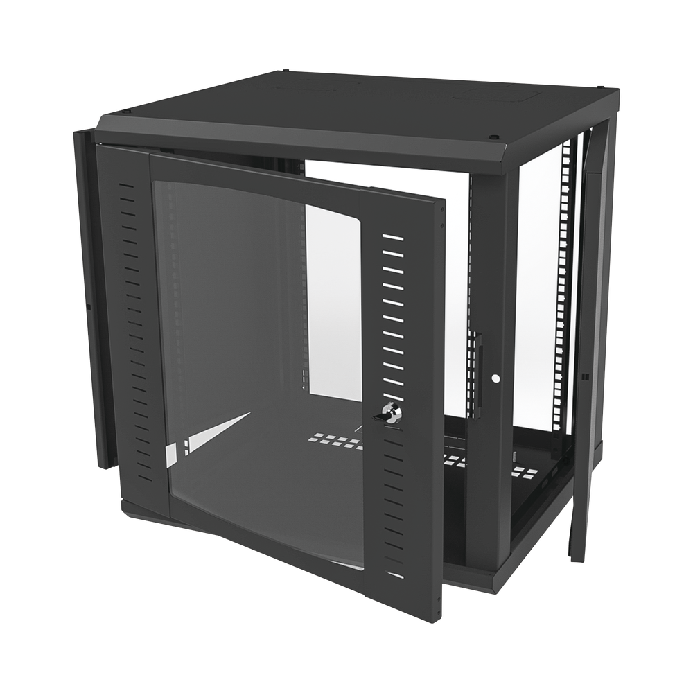 Gabinete para Montaje en Pared Cuerpo Fijo, con 12 Unidades de Rack, de 19in, Puerta de Cristal Templado, Fabricado en Acero - Image 2