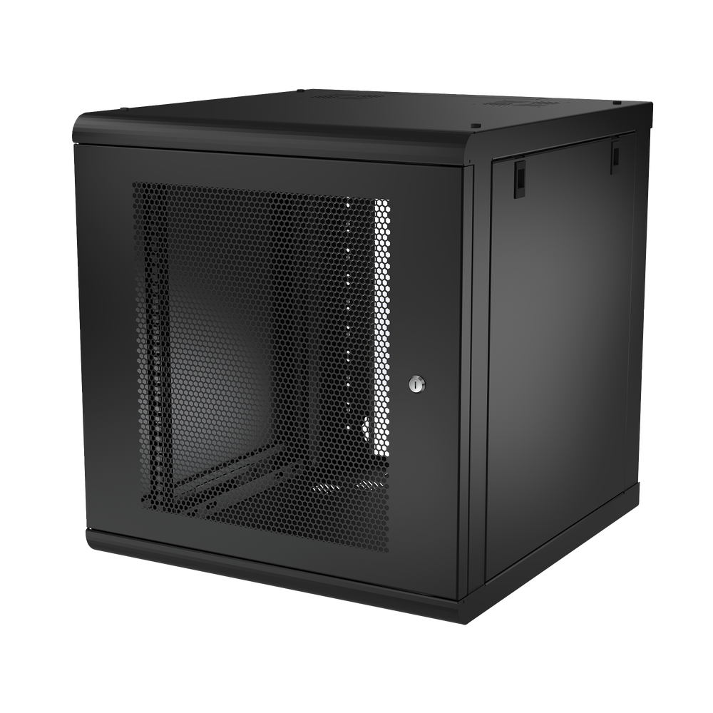 Gabinete de Pared 12U de 635 mm de Profundidad, Rack de 19 in en Acero Reforzado: Compacto y Resistente para Soluciones Profesionales