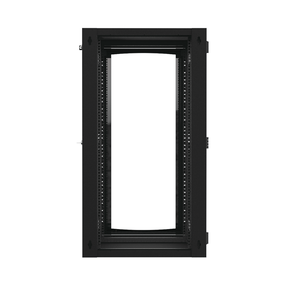 Gabinete Abatible de Pared (Con Marco Trasero) con Rack 19" de 24 Unidades. Ventana de Cristal Templado. - Image 2