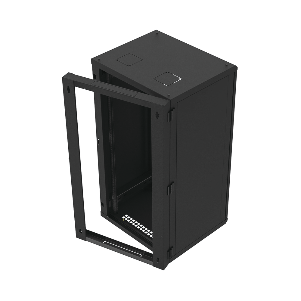Gabinete Abatible de Pared (Con Marco Trasero) con Rack 19" de 24 Unidades. Ventana de Cristal Templado. - Image 3