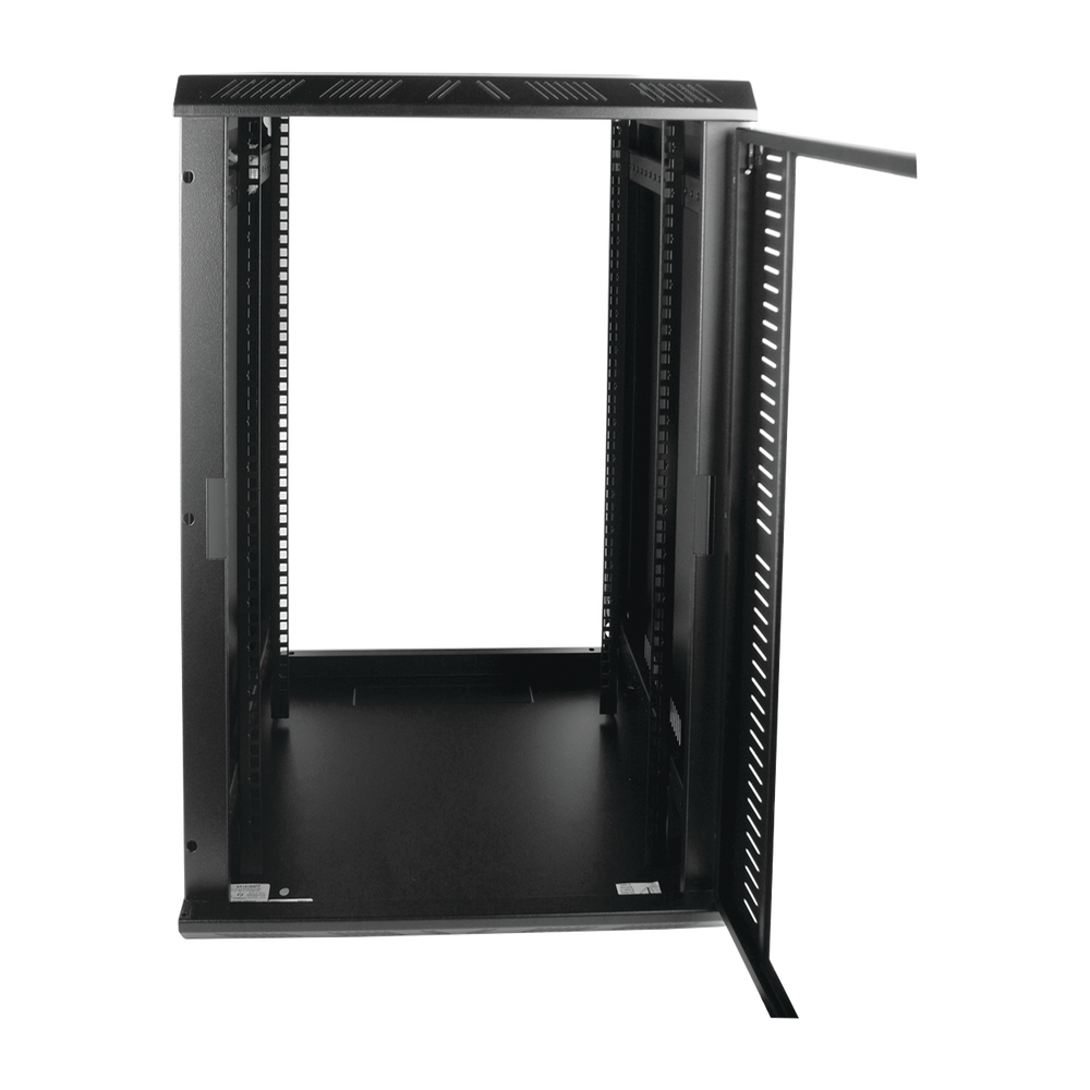 Gabinete para Montaje en Pared, Puerta de Cristal Templado, Cuerpo Fijo con Rack 19" de 24 Unidades - Image 2