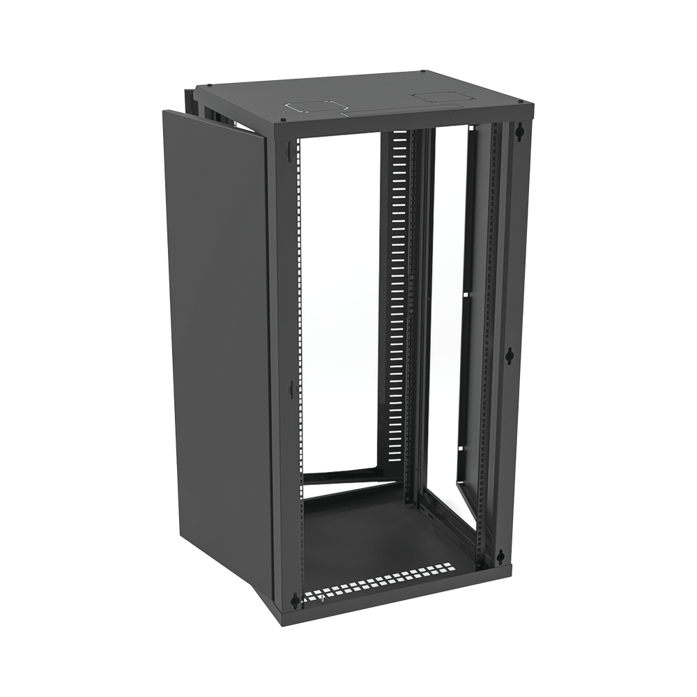 Gabinete para Montaje en Pared, Puerta de Cristal Templado, Cuerpo Fijo con Rack 19" de 24 Unidades - Image 4