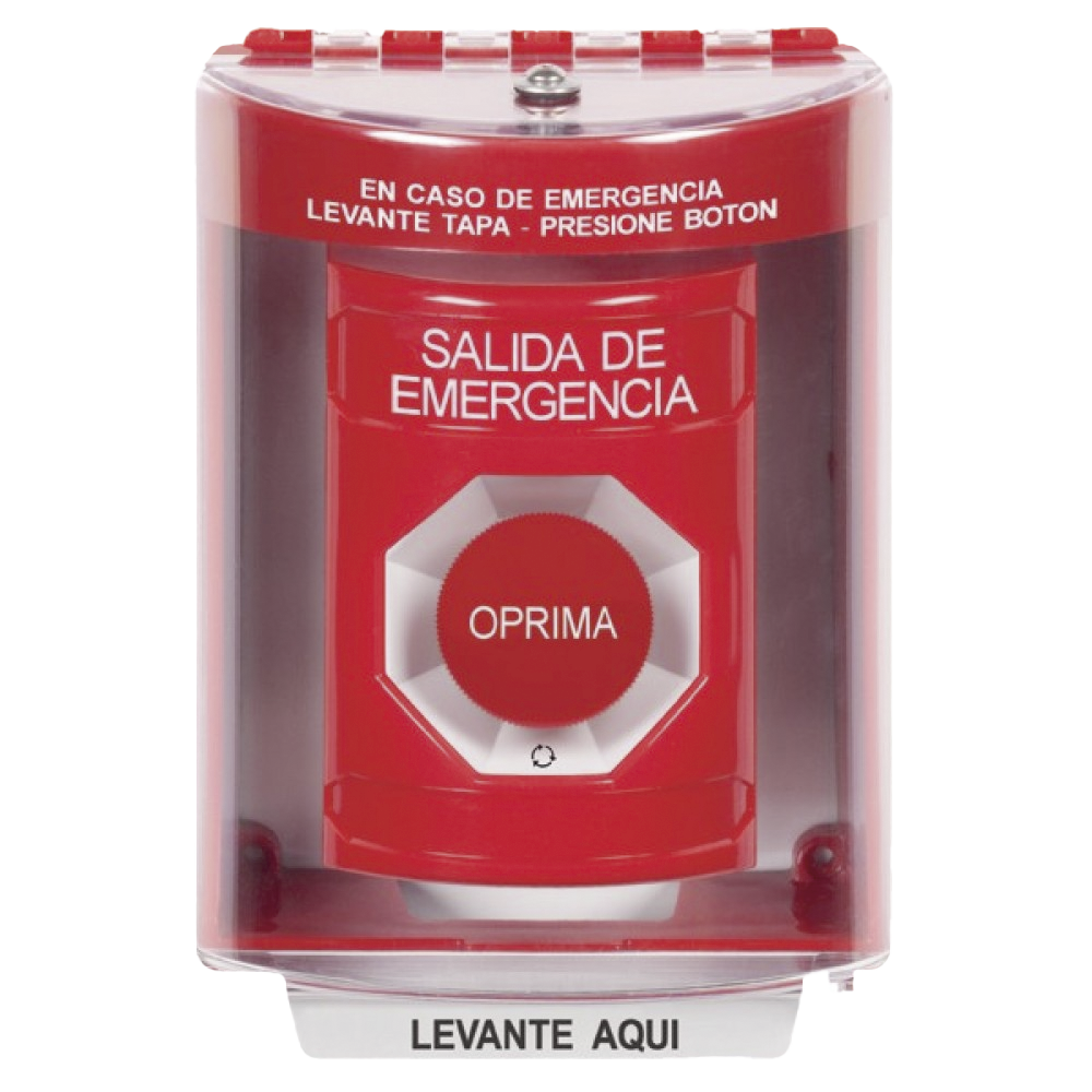 Botón Multipropósito, Salida De Emergencia, Girar Para Reset, Bocina Integrada, Español, Cubierta De Policarbonato, 2 Relevadores NO/NC, Interior/Exterior