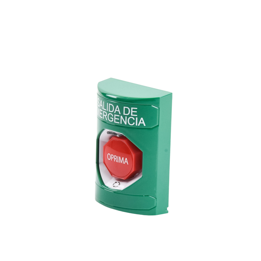 Botón de Salida de Emergencia , Texto en Español, Acción Mantenida, Girar para Restablecer, LED de iluminación - Image 2
