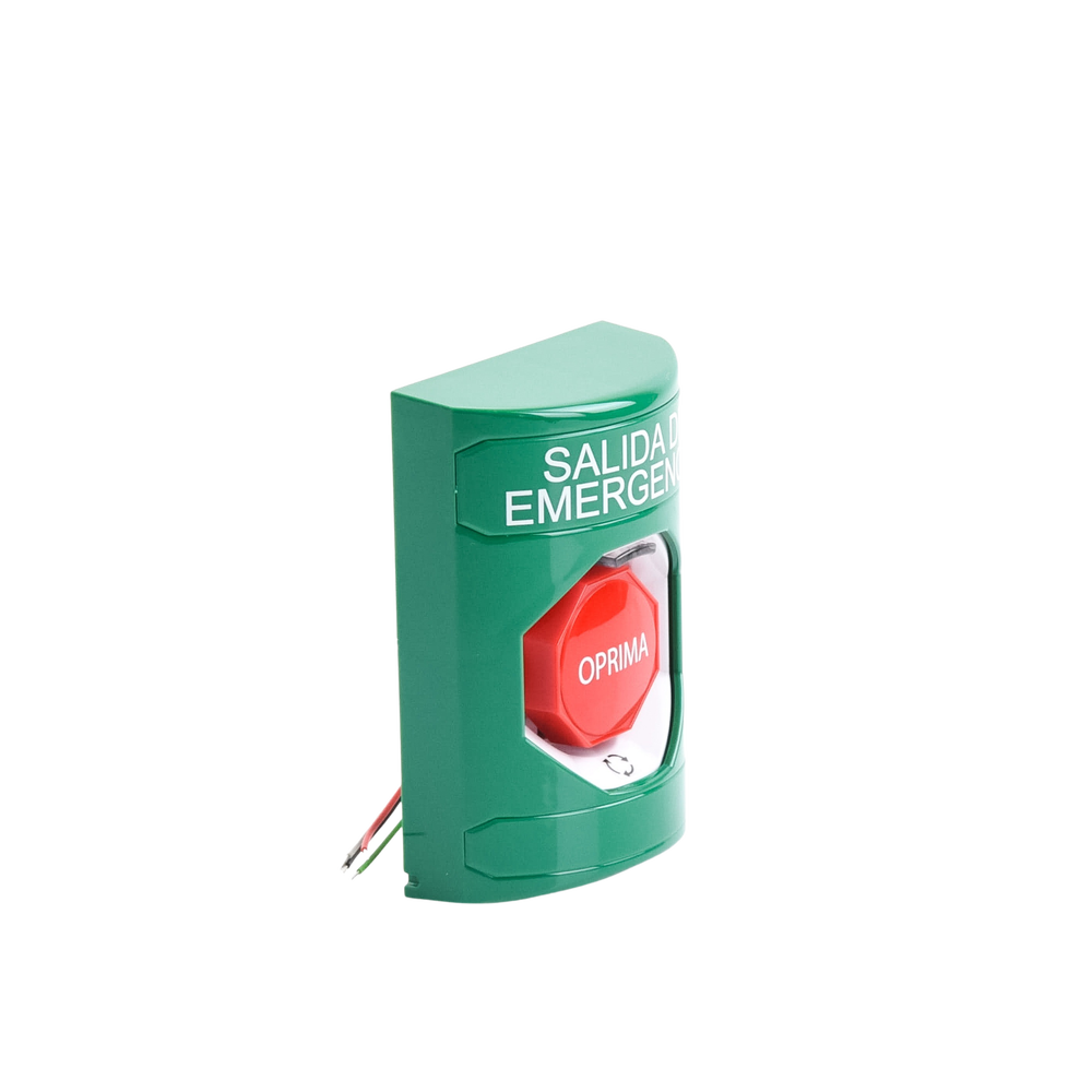 Botón de Salida de Emergencia , Texto en Español, Acción Mantenida, Girar para Restablecer, LED de iluminación - Image 3