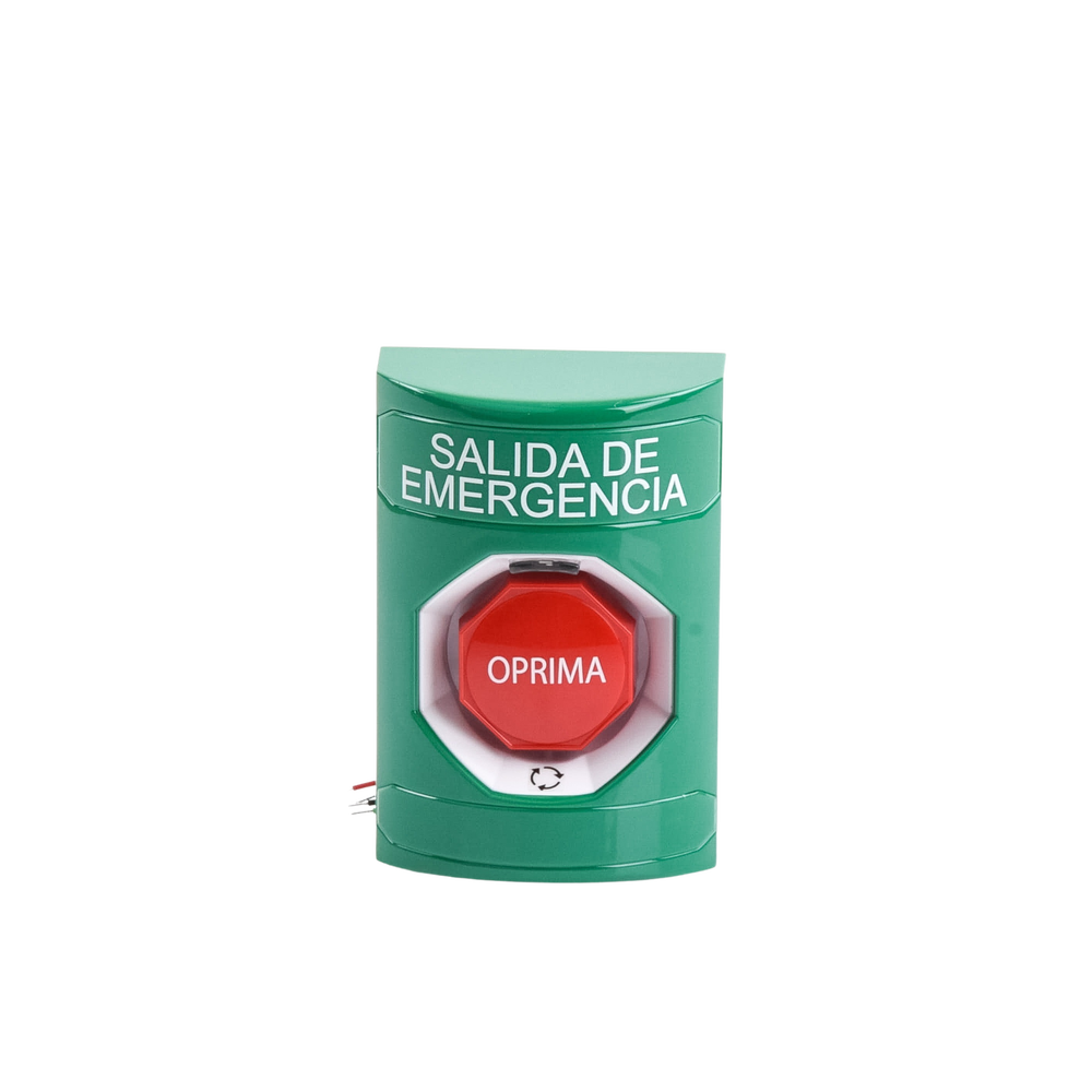 Botón de Salida de Emergencia , Texto en Español, Acción Mantenida, Girar para Restablecer, LED de iluminación - Image 4