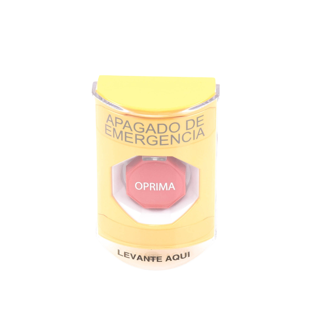 Botón de Apagado de Emergencia, Texto en Español, Tapa Protectora de Policarbonato Súper Resistente, Restablecimiento con Llave - Image 3