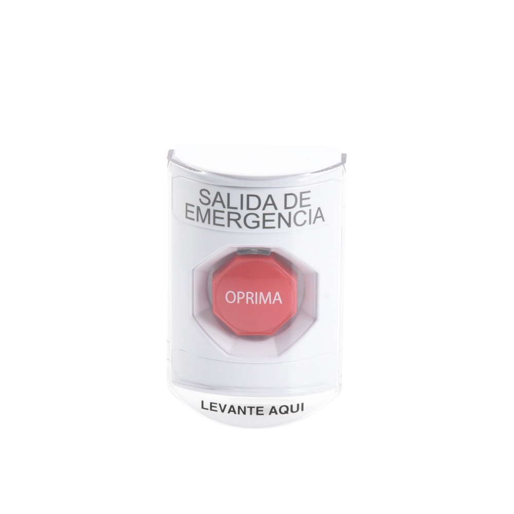 Botón Multipropósito, Texto Salida De Emergencia, Llave para Restablecer, Bocina Integrada De Alarma, Tapa De Policarbonato, 2 Relevadores forma C, Interior - Image 4