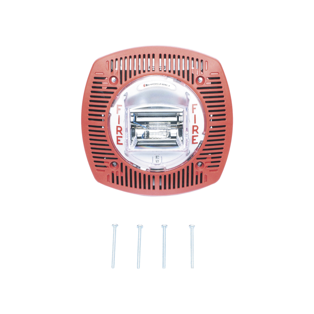Bocina con estrobo para pared color roja - Image 5
