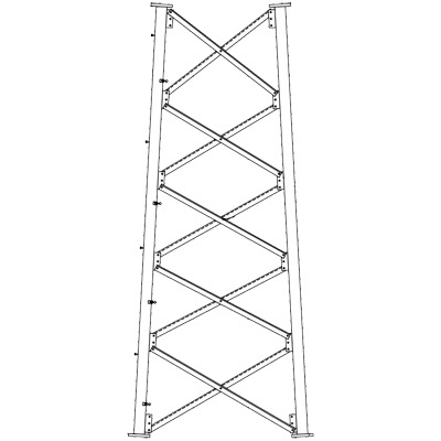 Sección 7 Intermedia para Torre Autosoportada línea SSV (Código de Fábrica: 7N)