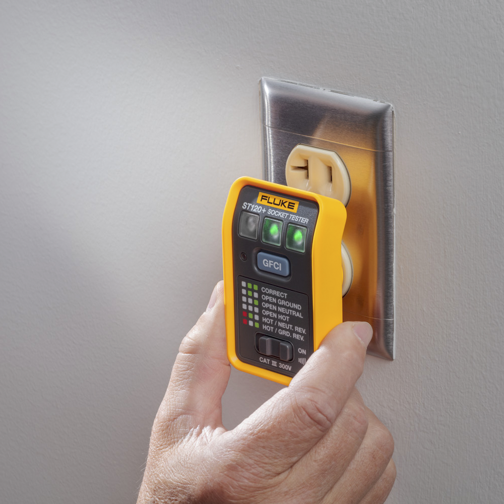 Probador de Tomacorriente Eléctrico Estándar o GFCI con Señal Acústica, Con LEDs de Alto Brillo y Gráfico Incluido Para Verificar Rápida y Fácilmente el Cableado - Image 3