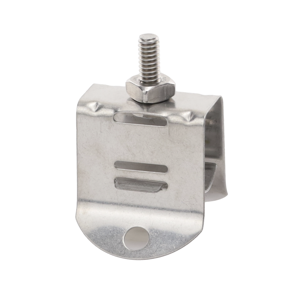 Sujetador de Doble Click para Cable Coaxial de 1/2 Pulgada Paquete de 10 Piezas