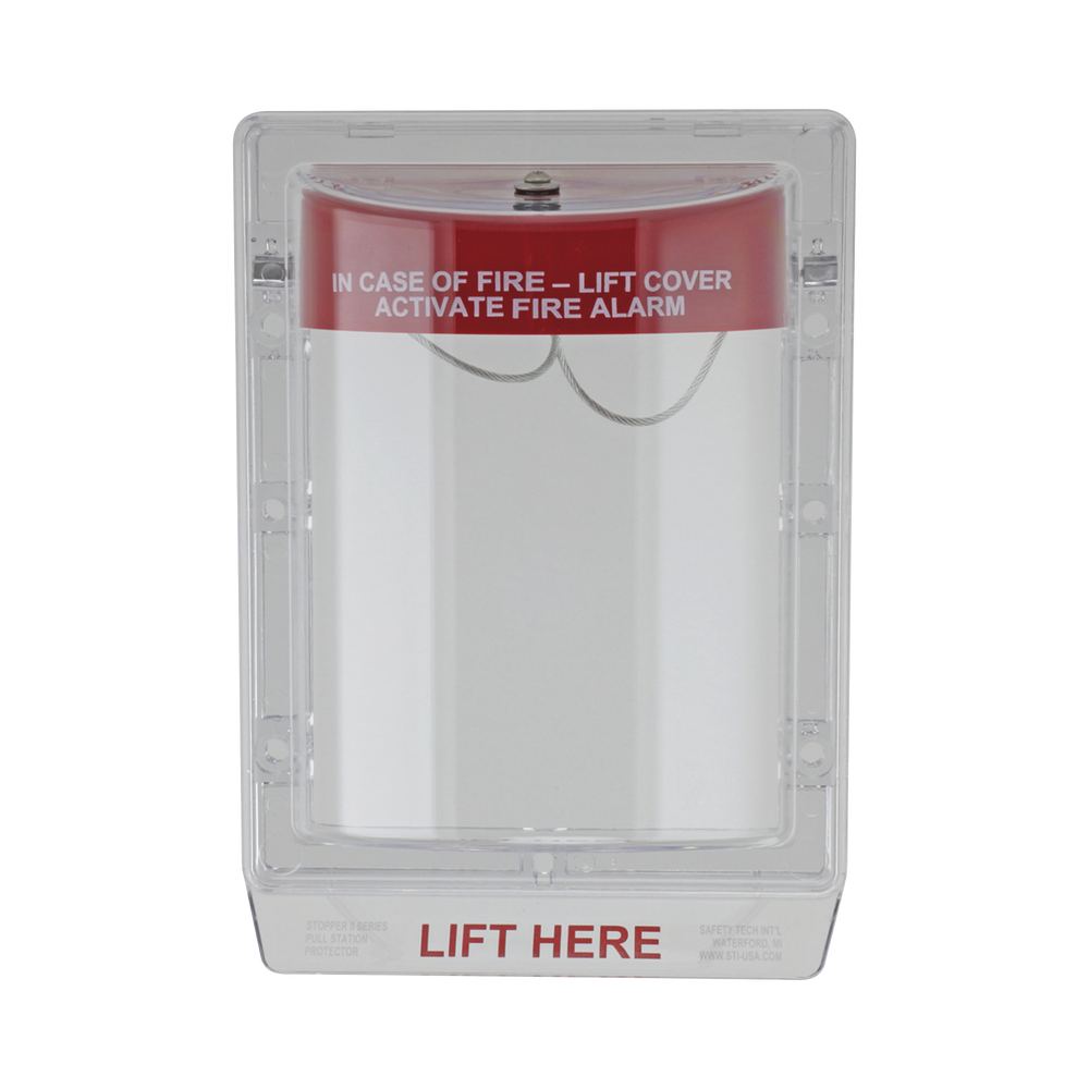 Cubierta Protectora de Policarbonato Serie Stopper II?, Con Bocina, Sin Espaciador, Montaje Empotrado, Etiqueta en Ingl?s