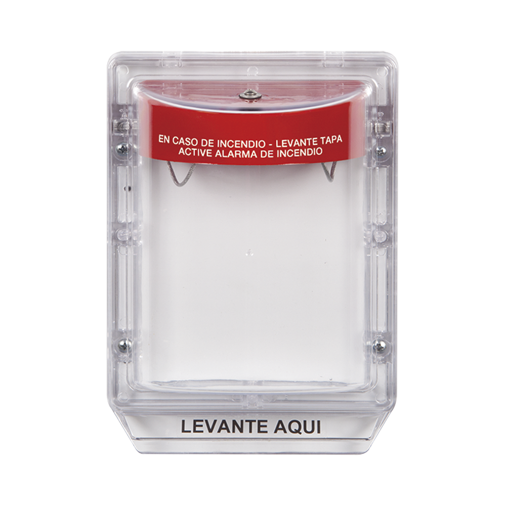 Cubierta Protectora de Policarbonato Serie Stopper II?, Con Bocina, Sin Espaciador, Montaje Empotrado, Etiqueta en Espa?ol