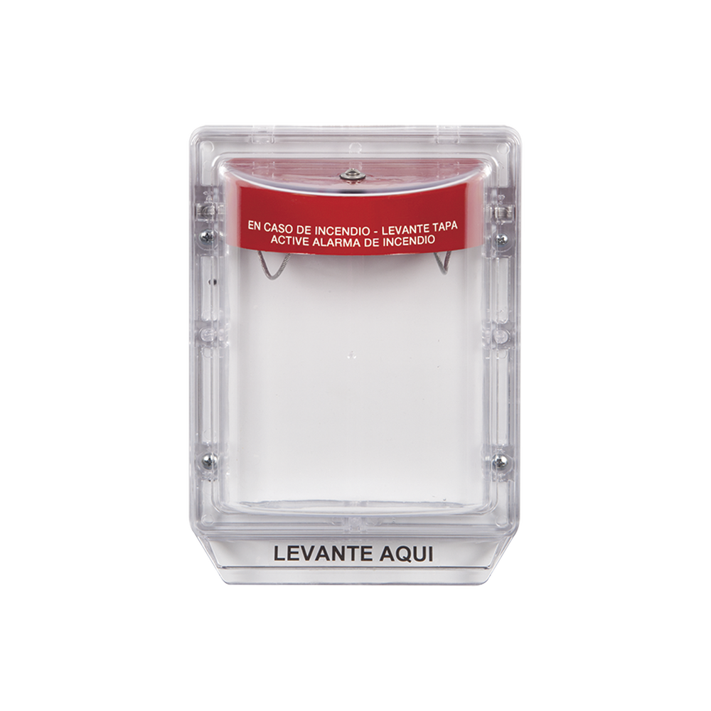 Cubierta Protectora Serie Stopper II® De Policarbonato, Con Bocina, Espaciador Transparente, Etiqueta en Español - Image 2