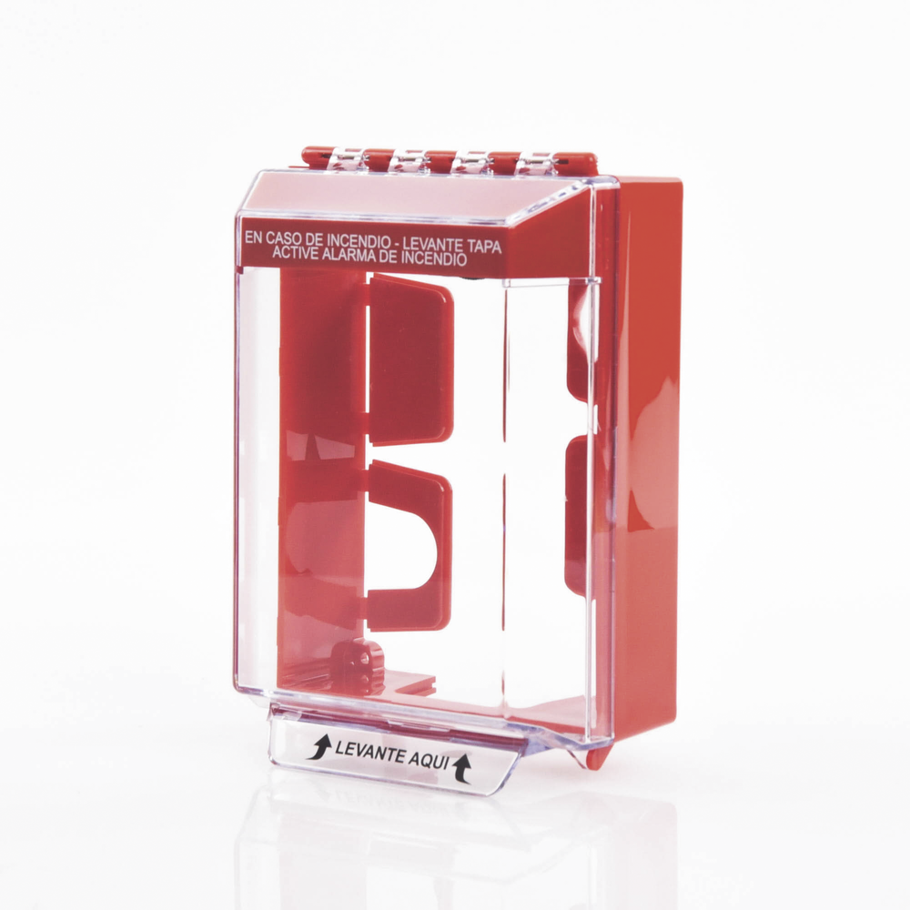 Cubierta Universal Transparente, de Bajo Perfil, con Espaciador, Texto de Incendio en Español, Notificación Audible y Visible - Image 2
