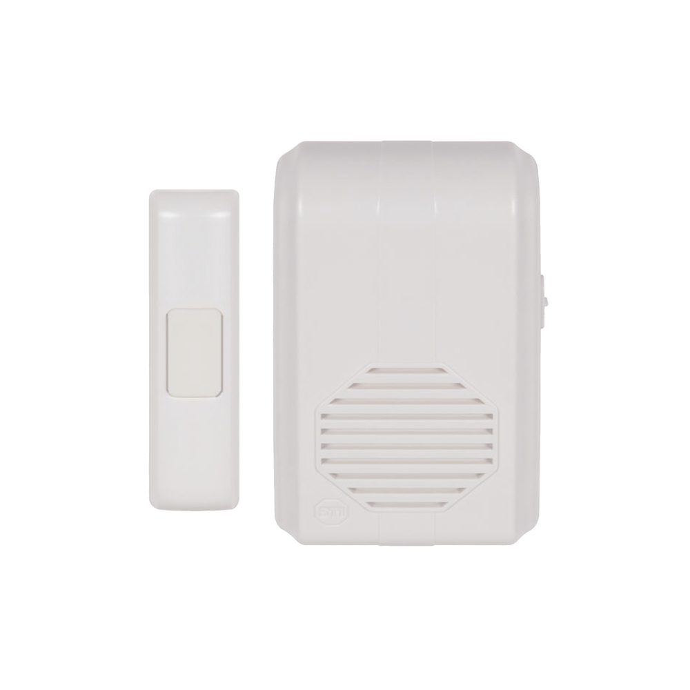 Timbre Inalámbrico Para Puerta Con 10 Tonos, Hasta 150m Linea de Vista, Con Receptor Inalámbrico Incluido, 110Vca