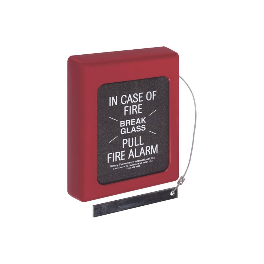 Protector Con Cristal, R?mperse En Caso De Incendio Para Estaciones De Jal?n, Texto En Ingl?s