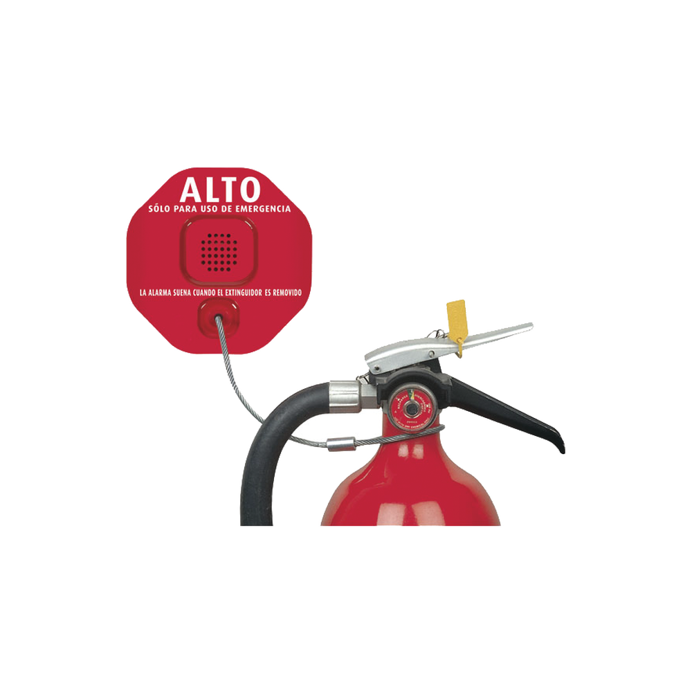 Alarma Theft Stopper® Para Prevenir Robo y Mal Uso De Extintores De Incendio