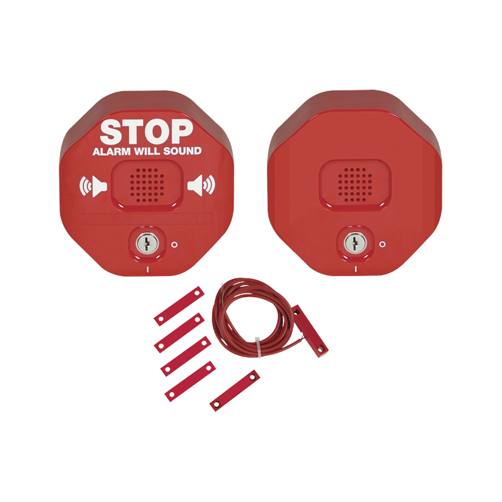 Alarma Multifunción Exit Stopper® Con Bocina Remota, Para Puertas Dobles, Solo Interiores