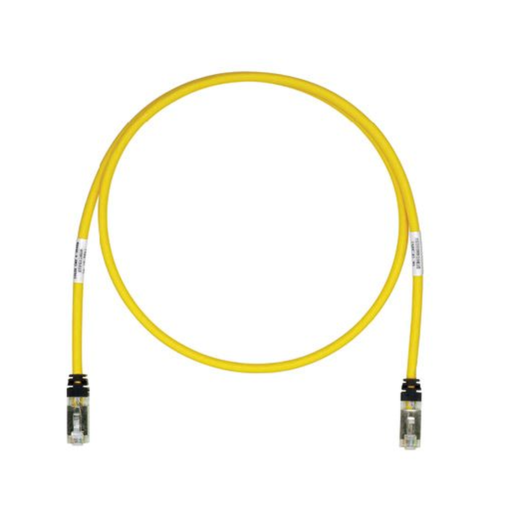 Patch Cord Cat6A, Blindado S/FTP, CM/LS0H, 0.5 Metros (1.64 Pies), Color Amarillo
