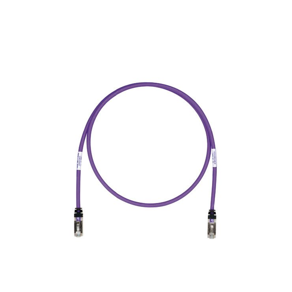 Patch Cord Cat6A, Blindado S/FTP, CM/LS0H, 3.96 Metros (13 Pies), Color Violeta